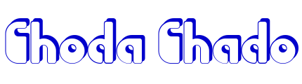 Choda Chado шрифт